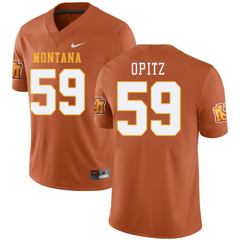 Montana Grizzlies #59 Hayden Opitz College Football Jerseys Stitched Sale-Throwback